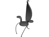 Chair Flamingo 3D Model preview