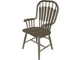 Chair Wooden 3D Model preview