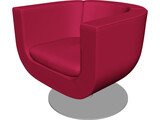 Chairs Italian Metropolitan 2000 Tulip 3D Model preview