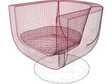 Chairs Italian Metropolitan 2000 Tulip 3D Model