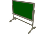 Chalkboard Free-Standing 3D Model preview