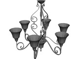 Chandelier 3D Model preview