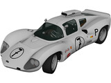 Chaparral 2D Race Car (1966) 3D Model preview