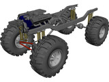 Chassis 4x4 3D Model preview