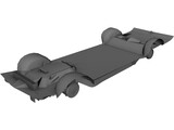 Chassis Chevrolet Caprice (1986) 3D Model preview