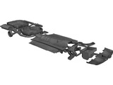 Chassis Volvo S40 (2000) 3D Model preview