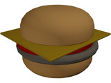 Cheeseburger 3D Model