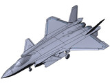 Chengdu J-20 3D Model