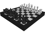 Chess Board 3D Model preview