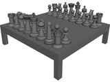 Chess Board 3D Model preview