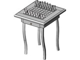 Chess Desk 3D Model
