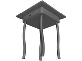 Chess Desk 3D Model