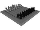 Chess Set 3D Model preview