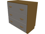 Chest of Drawers 3D Model preview