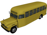 Chevrolet 6700 School Bus (1955) 3D Model preview