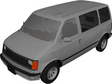 Chevrolet Astro Van (1986) 3D Model preview