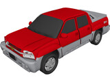 Chevrolet Avalanche (2002) 3D Model preview