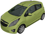 Chevrolet Beat (2010) 3D Model preview