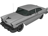 Chevrolet Bel Air 2-door Hardtop (1956) 3D Model preview