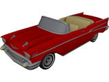 Chevrolet BelAir Convertible (1957) 3D Model preview