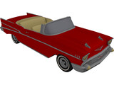 Chevrolet BelAir Convertible (1957) 3D Model