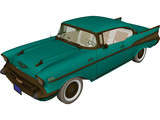 Chevrolet BelAir Sport Coupe (1957) 3D Model preview