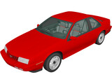 Chevrolet Beretta GT (1988) 3D Model preview