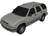 Chevrolet Blazer 4 door (2001) 3D Model preview