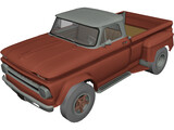 Chevrolet C60 Pickup Dually (1966) 3D Model preview