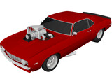 Chevrolet Camaro Pro Drag 3D Model preview