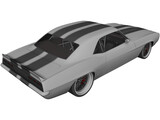 Chevrolet Camaro SS RS (1969) 3D Model preview
