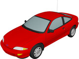 Chevrolet Cavalier Coupe (1998) 3D Model preview
