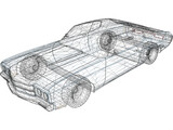 Chevrolet Chevelle (1975) 3D Model