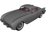 Chevrolet Corvette (1954) 3D Model preview