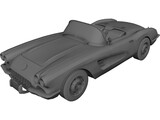 Chevrolet Corvette (1960) 3D Model preview