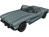 Chevrolet Corvette (1961) 3D Model preview