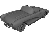 Chevrolet Corvette C1 (1957) 3D Model preview