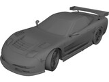 Chevrolet Corvette C6-R 3D Model preview