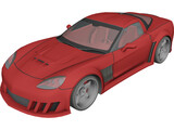 Chevrolet Corvette C6 [Tuned] 3D Model preview