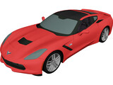 Chevrolet Corvette C7 Stingray 3D Model preview