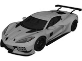 Chevrolet Corvette C8R (2020) 3D Model preview