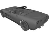 Chevrolet Corvette Convertible (2002) 3D Model