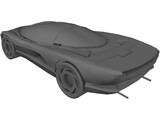 Chevrolet Corvette Indy Concept 3D Model