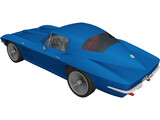 Chevrolet Corvette Stingray (1964) 3D Model preview