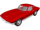 Chevrolet Corvette Stingray (1965) 3D Model preview