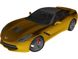 Chevrolet Corvette Stingray C7 (2013) 3D Model preview
