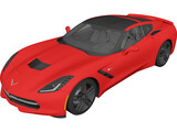 Chevrolet Corvette Stingray C7 (2014) 3D Model preview