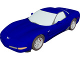 Chevrolet Corvette Z06 (2001) 3D Model preview