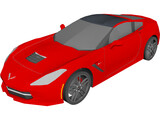 Chevrolet Corvette Z51 Stingray (C7) (2014) 3D Model preview