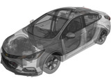 Chevrolet Cruze RS (2018) 3D Model